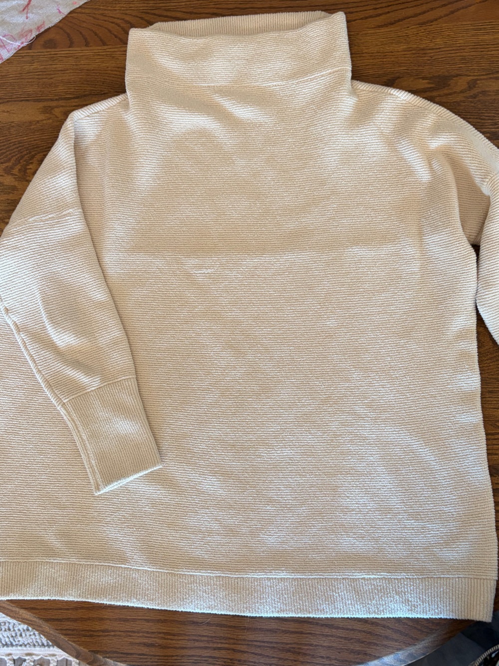 Free people Cream Long Sleeve Turtleneck Like New